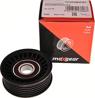 Maxgear 54-0176 - Poulie renvoi / transmission, courroie trapézoïdale à nervures cwaw.fr