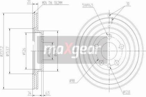 Maxgear 19-0999MAX - Disque de frein cwaw.fr