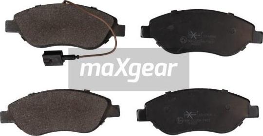 Maxgear 19-0904 - Kit de plaquettes de frein, frein à disque cwaw.fr