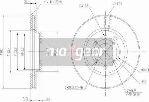 Maxgear 19-0924MAX - Disque de frein cwaw.fr