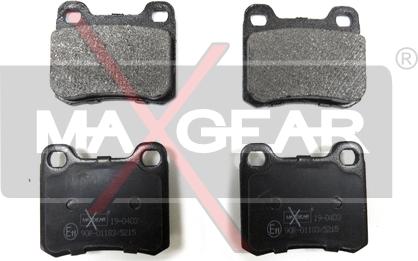 Maxgear 19-0403 - Kit de plaquettes de frein, frein à disque cwaw.fr