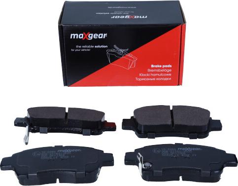 Maxgear 19-0489 - Kit de plaquettes de frein, frein à disque cwaw.fr