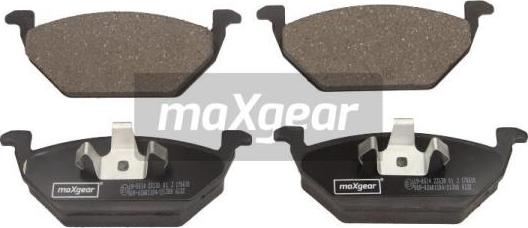 Maxgear 19-0614 - Kit de plaquettes de frein, frein à disque cwaw.fr