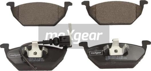 Maxgear 19-0613 - Kit de plaquettes de frein, frein à disque cwaw.fr