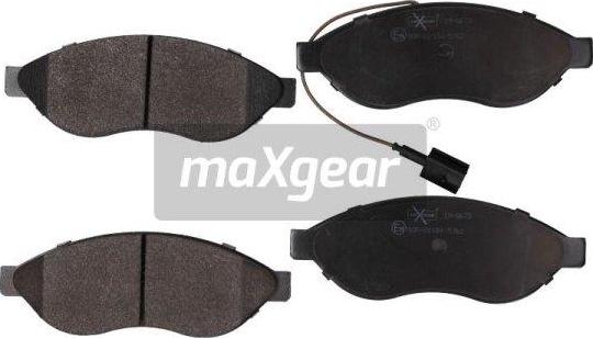 Maxgear 19-0673 - Kit de plaquettes de frein, frein à disque cwaw.fr