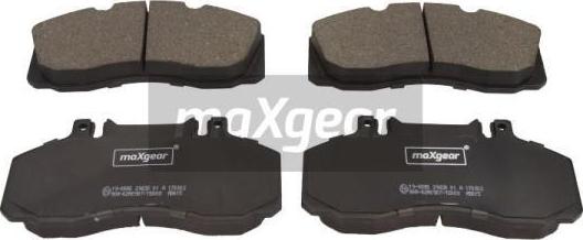 Maxgear 19-0895 - Kit de plaquettes de frein, frein à disque cwaw.fr