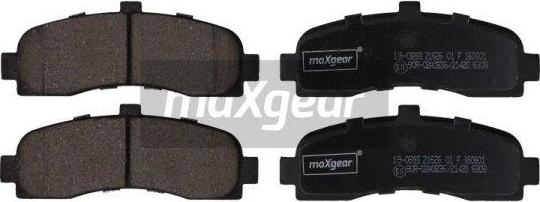 Maxgear 19-0893 - Kit de plaquettes de frein, frein à disque cwaw.fr