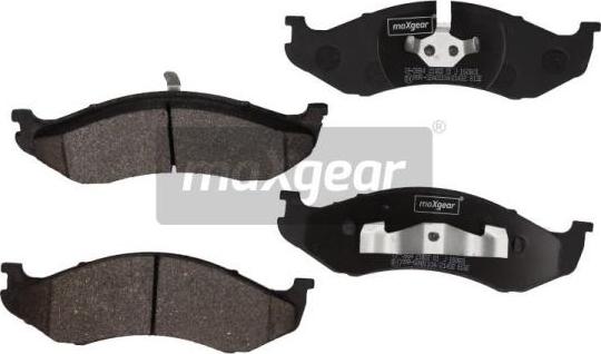 Maxgear 19-0884 - Kit de plaquettes de frein, frein à disque cwaw.fr