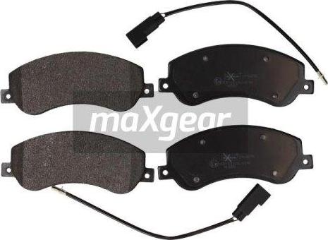 Maxgear 19-0878 - Kit de plaquettes de frein, frein à disque cwaw.fr