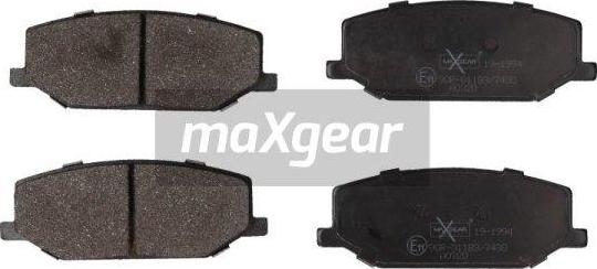 Maxgear 19-1994 - Kit de plaquettes de frein, frein à disque cwaw.fr