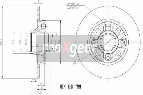 Maxgear 19-1969 - Disque de frein cwaw.fr