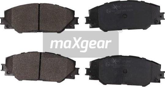 Maxgear 19-1460 - Kit de plaquettes de frein, frein à disque cwaw.fr