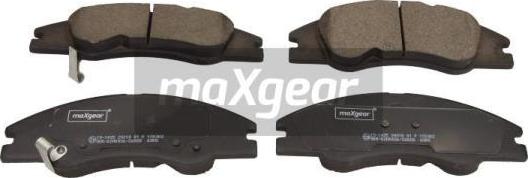 Maxgear 19-1435 - Kit de plaquettes de frein, frein à disque cwaw.fr