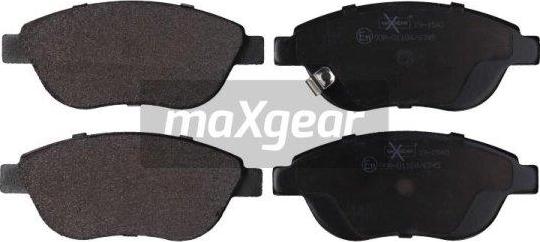 Maxgear 19-1540 - Kit de plaquettes de frein, frein à disque cwaw.fr