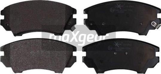 Maxgear 19-1543 - Kit de plaquettes de frein, frein à disque cwaw.fr