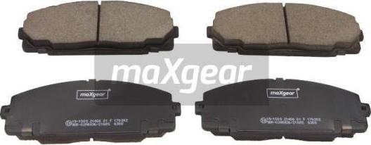 Maxgear 19-1509 - Kit de plaquettes de frein, frein à disque cwaw.fr