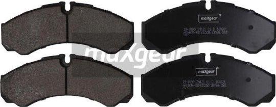 Maxgear 19-1099 - Kit de plaquettes de frein, frein à disque cwaw.fr