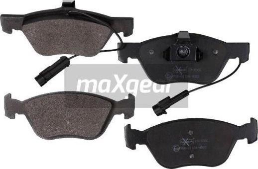 Maxgear 19-1086 - Kit de plaquettes de frein, frein à disque cwaw.fr