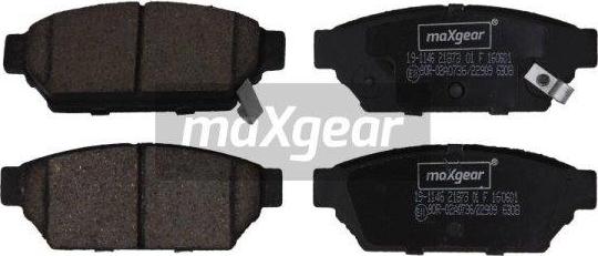 Maxgear 19-1146 - Kit de plaquettes de frein, frein à disque cwaw.fr