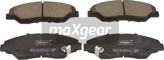 Maxgear 19-1141 - Kit de plaquettes de frein, frein à disque cwaw.fr