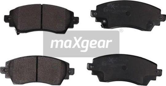 Maxgear 19-1154 - Kit de plaquettes de frein, frein à disque cwaw.fr