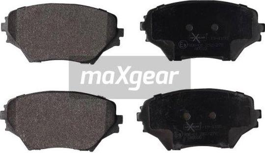 Maxgear 19-1155 - Kit de plaquettes de frein, frein à disque cwaw.fr