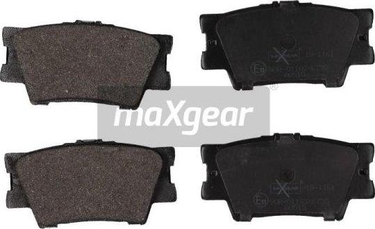 Maxgear 19-1161 - Kit de plaquettes de frein, frein à disque cwaw.fr