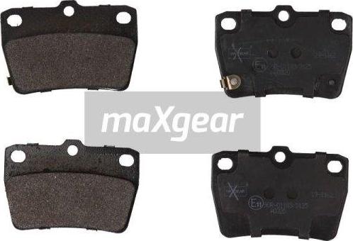 Maxgear 19-1162 - Kit de plaquettes de frein, frein à disque cwaw.fr