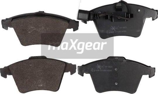 Maxgear 19-1823 - Kit de plaquettes de frein, frein à disque cwaw.fr