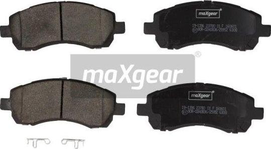 Maxgear 19-1396 - Kit de plaquettes de frein, frein à disque cwaw.fr