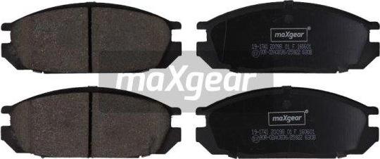 Maxgear 19-1741 - Kit de plaquettes de frein, frein à disque cwaw.fr