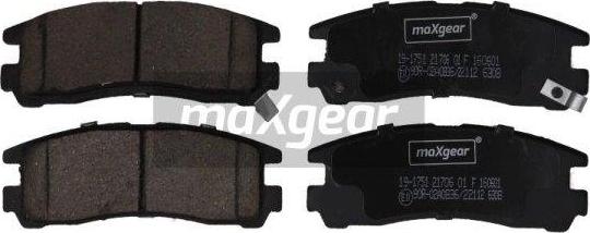 Maxgear 19-1751 - Kit de plaquettes de frein, frein à disque cwaw.fr