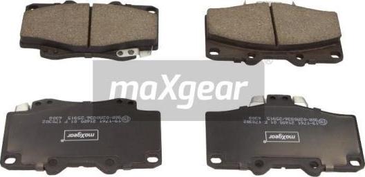 Maxgear 19-1761 - Kit de plaquettes de frein, frein à disque cwaw.fr