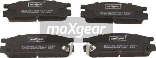 Maxgear 19-1768 - Kit de plaquettes de frein, frein à disque cwaw.fr