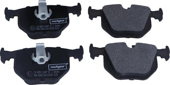 Maxgear 19-3659 - Kit de plaquettes de frein, frein à disque cwaw.fr