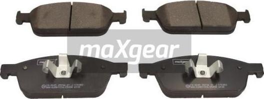 Maxgear 19-3045 - Kit de plaquettes de frein, frein à disque cwaw.fr