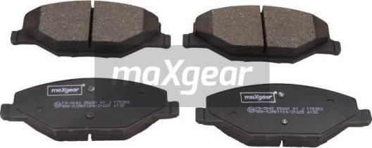 Maxgear 19-3042 - Kit de plaquettes de frein, frein à disque cwaw.fr