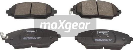 Maxgear 19-3053 - Kit de plaquettes de frein, frein à disque cwaw.fr