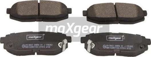 Maxgear 19-3003 - Kit de plaquettes de frein, frein à disque cwaw.fr