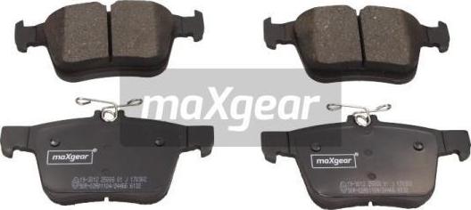 Maxgear 19-3012 - Kit de plaquettes de frein, frein à disque cwaw.fr