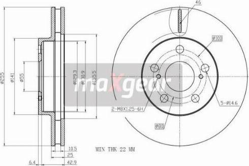 Maxgear 19-3340 - Disque de frein cwaw.fr