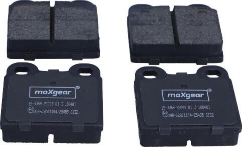 Maxgear 19-3369 - Kit de plaquettes de frein, frein à disque cwaw.fr