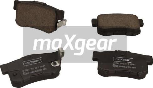 Maxgear 19-3387 - Kit de plaquettes de frein, frein à disque cwaw.fr