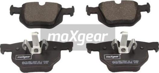 Maxgear 19-2952 - Kit de plaquettes de frein, frein à disque cwaw.fr