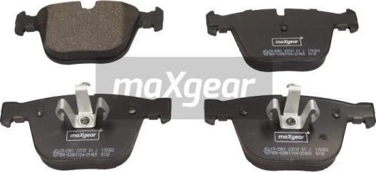 Maxgear 19-2961 - Kit de plaquettes de frein, frein à disque cwaw.fr