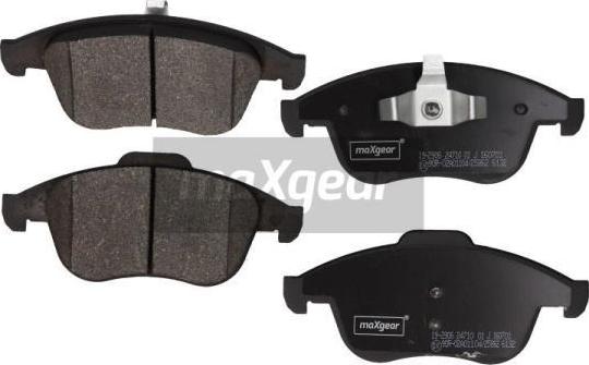 Maxgear 19-2906 - Kit de plaquettes de frein, frein à disque cwaw.fr