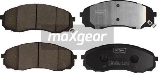 Maxgear 19-2901 - Kit de plaquettes de frein, frein à disque cwaw.fr