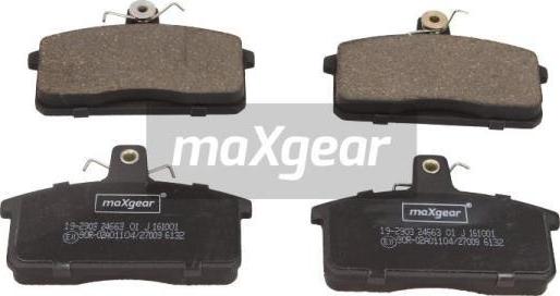 Maxgear 19-2903 - Kit de plaquettes de frein, frein à disque cwaw.fr