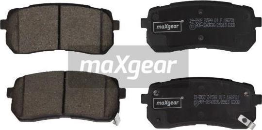 Maxgear 19-2902 - Kit de plaquettes de frein, frein à disque cwaw.fr