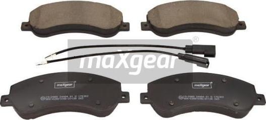 Maxgear 19-2989 - Kit de plaquettes de frein, frein à disque cwaw.fr